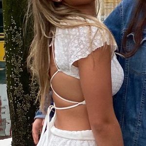 White crop top from Princess Polly